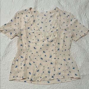 Shirt sleeve blouse